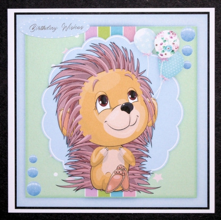 Hedgehogs Birthday Balloons  by Marion Kimberley-Scott