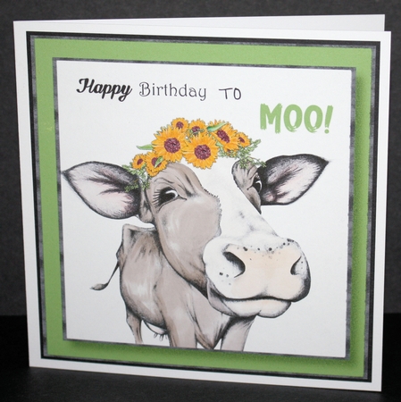 Happy Birthday To MOO! 8x8 by Marion Kimberley-Scott