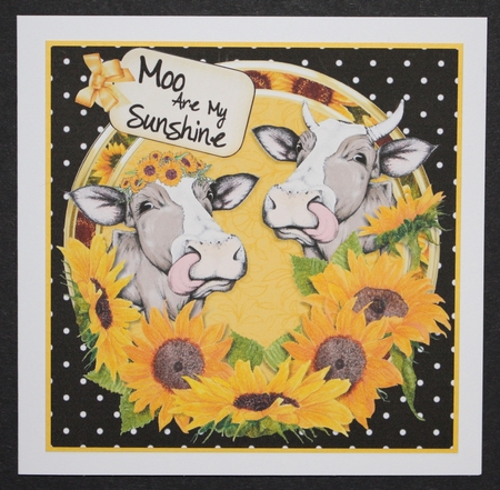 Moo are My Sunshine Card Front & Insert Mini Kit by Marion Kimberley-Scott