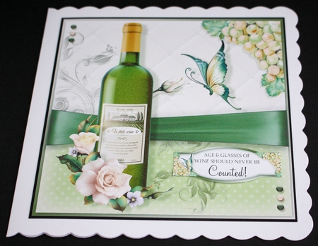 7x7 Drink White Wine Responsibly...Don`t Spill it! by Marion Kimberley-Scott