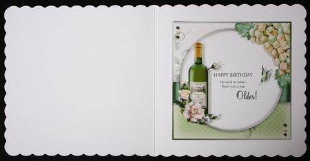 7x7 Drink White Wine Responsibly...Don`t Spill it! by Marion Kimberley-Scott