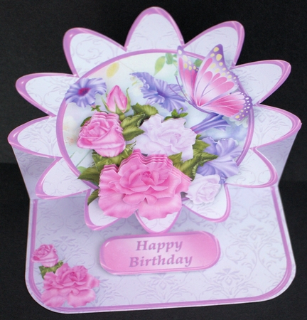 Summer Flowers - Shaped Easel Card Mini Kit by Marion Kimberley-Scott