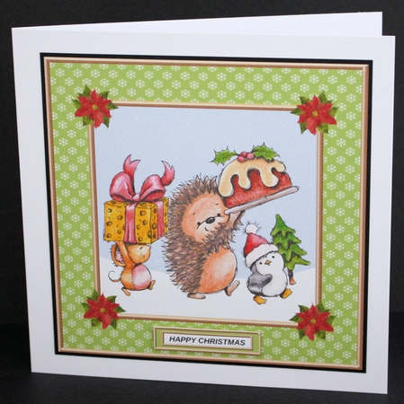 Cute Christmas Critters Holiday Celebration Topper by Marion Kimberley-Scott