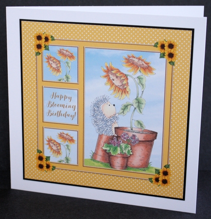 Cute Hedgehog Birthday Topper - Card Four by Marion Kimberley-Scott