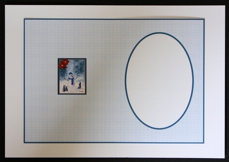 Snowman And Bunnies Insert by Marion Kimberley-Scott