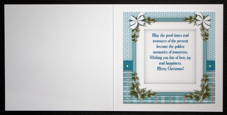 4, Card Fronts + 2 Inserts Christmas Forest Friends  by Marion Kimberley-Scott