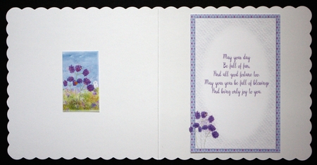 VERBENA: A4 Purple Floral Patterned Background With Commercial Use by Marion Kimberley-Scott