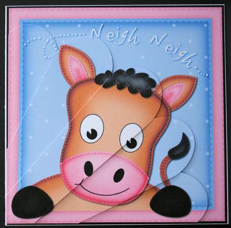 Gigi Horse Fan Pyramage Topper by Marion Kimberley-Scott