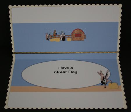 Donkeys Rock Large Dl Insert by Marion Kimberley-Scott