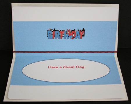 Spider Donkey Birthday Large Dl Insert by Marion Kimberley-Scott