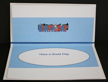 Super Donkey Birthday Large Dl Insert by Marion Kimberley-Scott
