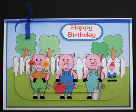 Gardening Piggies Pyramid by Marion Kimberley-Scott
