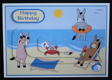 Beach Donkeys Pyramid by Marion Kimberley-Scott
