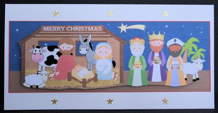 Nativity Scene Large Dl by Marion Kimberley-Scott