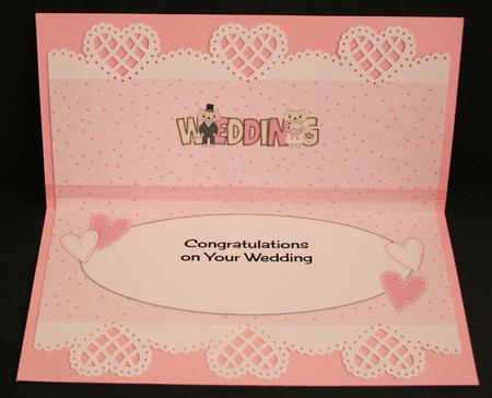 Cute Cats Bride & Groom Wedding Large Dl 2 Insert by Marion Kimberley-Scott