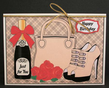 Handbag, Shoes, Roses & Bubbly by Marion Kimberley-Scott