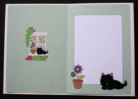 Jazz the Dog on Window Sill Insert 2 by Marion Kimberley-Scott