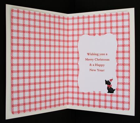 Scottie Dog Christmas Insert by Marion Kimberley-Scott