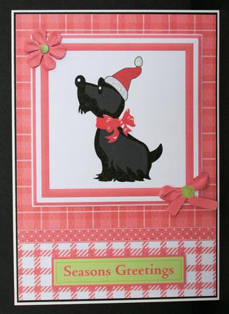 Scottie Dog Christmas Topper & Decoupage by Marion Kimberley-Scott