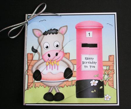 Gigi Horse Birthday Cake & Postbox Fan Pyramage by Marion Kimberley-Scott