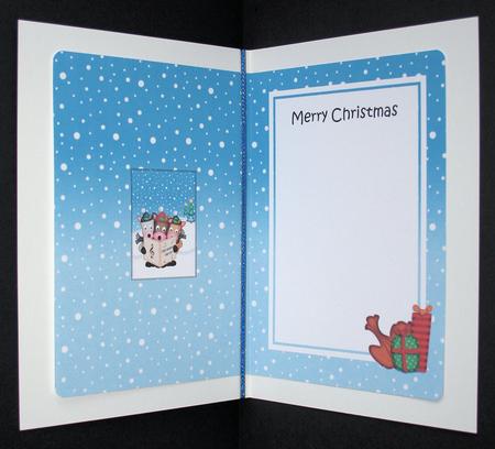 Xmas Gigi Horse & Friends 5x7 Matching Insert by Marion Kimberley-Scott