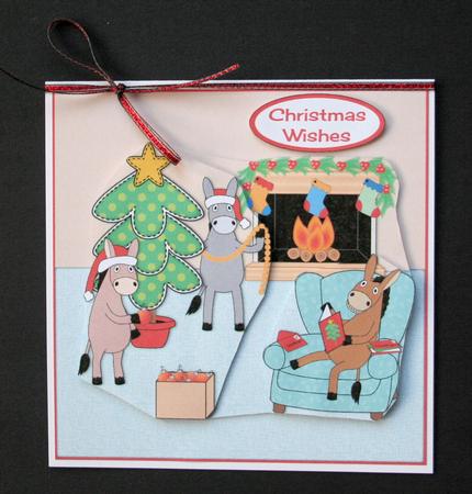 Donkeys Getting Ready for Christmas Mini Kit by Marion Kimberley-Scott