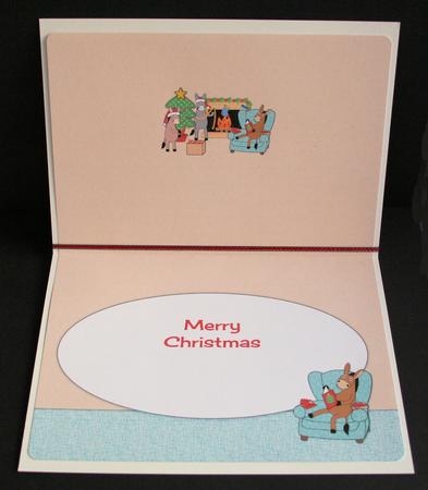Insert for Donkeys Getting Ready for Christmas Pyramid by Marion Kimberley-Scott