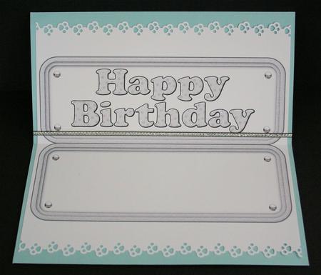 Happy Birthday Paw Print Insert by Marion Kimberley-Scott