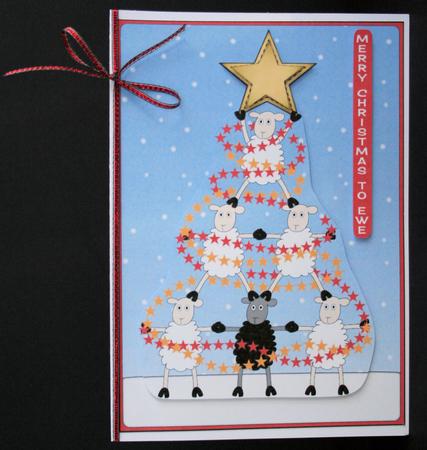 Christmas Sheep Tree by Marion Kimberley-Scott