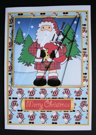 Scottish Santa is Here Stacker by Marion Kimberley-Scott