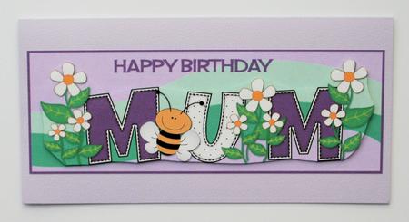 Flowers and Bees Mum Large Dl by Marion Kimberley-Scott