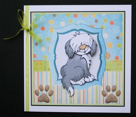 Lovable Goofy Dog Card and Decoupage by Marion Kimberley-Scott