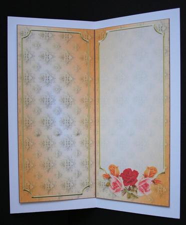 Vintage Roses Dl Insert by Marion Kimberley-Scott