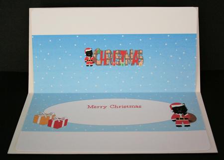 Playful Jazz Dogs Christmas Large Dl 3 Insert by Marion Kimberley-Scott