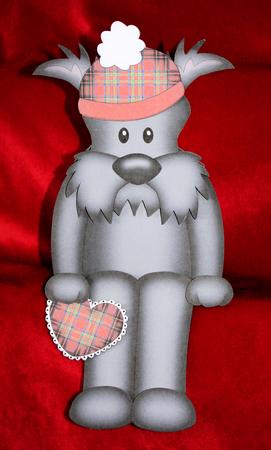 3D on the Shelf Card Kit - Hamish Scottie Dog by Marion Kimberley-Scott