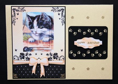 Cute Kitten with Little Mouse Pyramids by Marion Kimberley-Scott
