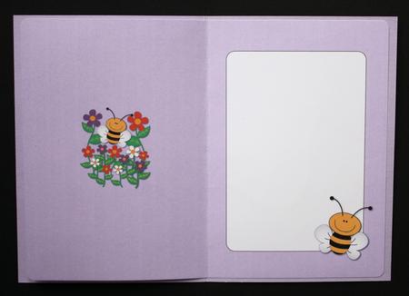 Flowers and Bee Insert by Marion Kimberley-Scott