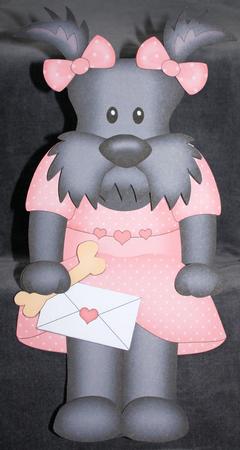 3D on the Shelf Card Kit - Maisie Scottie Dog by Marion Kimberley-Scott
