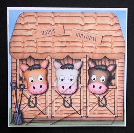 The Little Horse Stable Shop Fan Pyramage Topper by Marion Kimberley-Scott