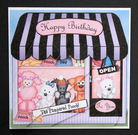 The Little Pampered Pouch Shop Fan Pyramage Topper by Marion Kimberley-Scott