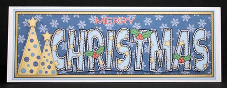 Buttons Christmas Trees Christmas Large Dl 2 by Marion Kimberley-Scott