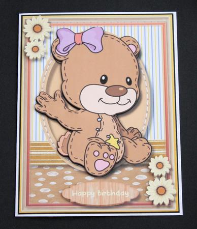 Beautiful Litle Stitchad Bear by Marion Kimberley-Scott