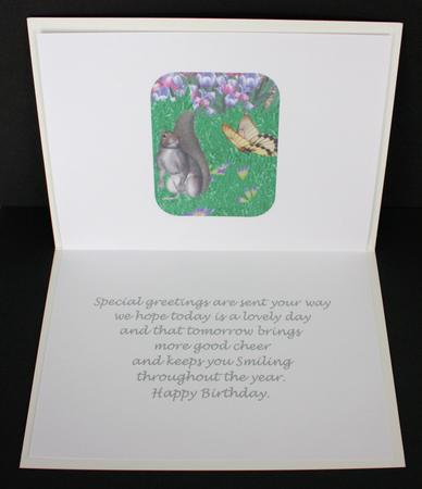 The Prarie House Garden Birthday Insert by Marion Kimberley-Scott