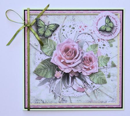 10 x Flowers and Paperdoily Cardtopper Bumper Kit 3 by Marion Kimberley-Scott