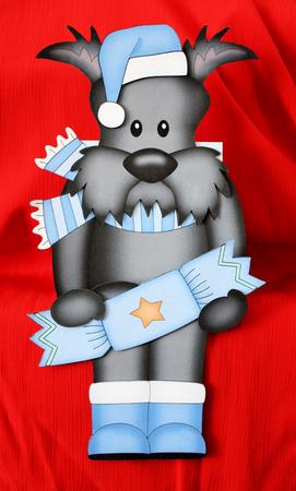 3D on the Shelf Card Kit - Christmas Hamish Scottie Dog by Marion Kimberley-Scott