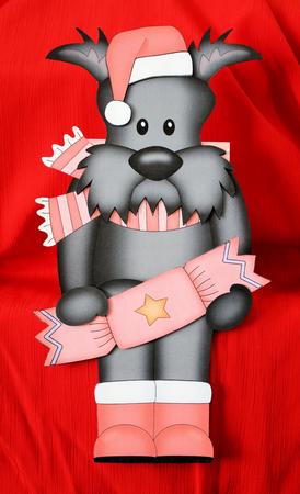 3D on the Shelf Card Kit - Christmas Hamish Scottie Dog by Marion Kimberley-Scott
