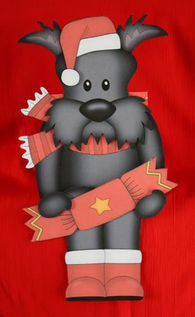 3D on the Shelf Card Kit - Christmas Hamish Scottie Dog by Marion Kimberley-Scott