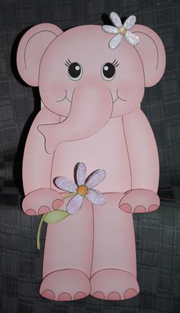 3D on the Shelf Card Kit - Lola Elephant by Marion Kimberley-Scott