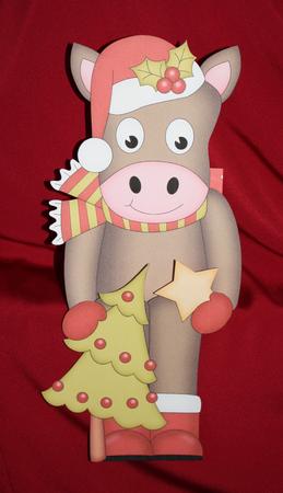 3D on the Shelf Card Kit - Christmas Gigi the Horse by Marion Kimberley-Scott