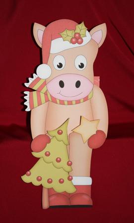3D on the Shelf Card Kit - Christmas Gigi the Horse by Marion Kimberley-Scott